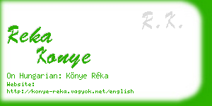 reka konye business card